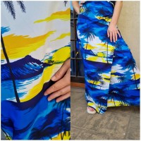 Tropical 90s wrap skirt