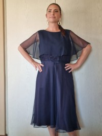 Navy vintage dress
