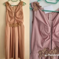 Pink tea dress