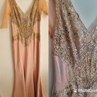 Diamond maxi pink dress