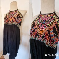 Black mini boho Atmosphere dress 