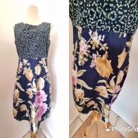 Navy floral dress