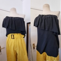 Black one  shoulder top