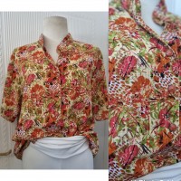 Floral shirt blouse