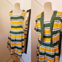 Yellow and green vintage dress 