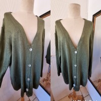 Green cardigan