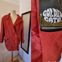 Vintage rust wool and cashmere blazer